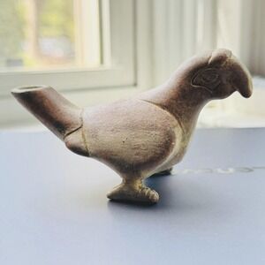 Antique West Mexico Pre-Columbian Colima Handmade Primitive Bird Parrot Folk Art